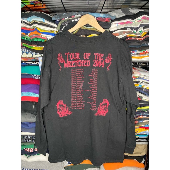 Y2K 2004 Cannibal Corpse Tour of the Wretched Men’s Black XL Band T-Shirt - Picture 4 of 4